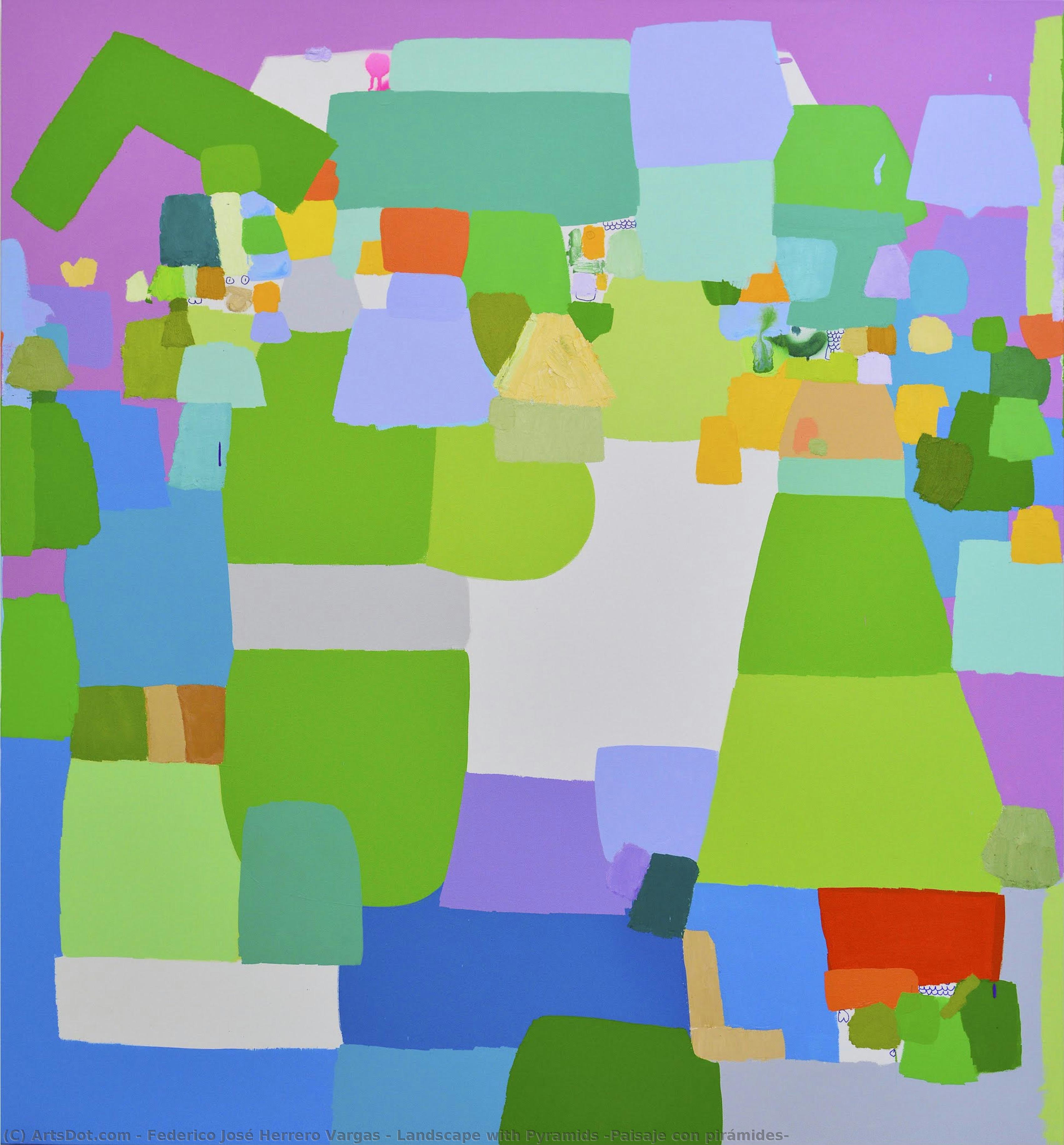 Landscape With Pyramids (paisaje Con Pirámides) — Federico José Herrero Vargas