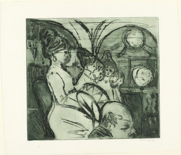 Women's Band (damenkapelle) — Ernst Ludwig Kirchner