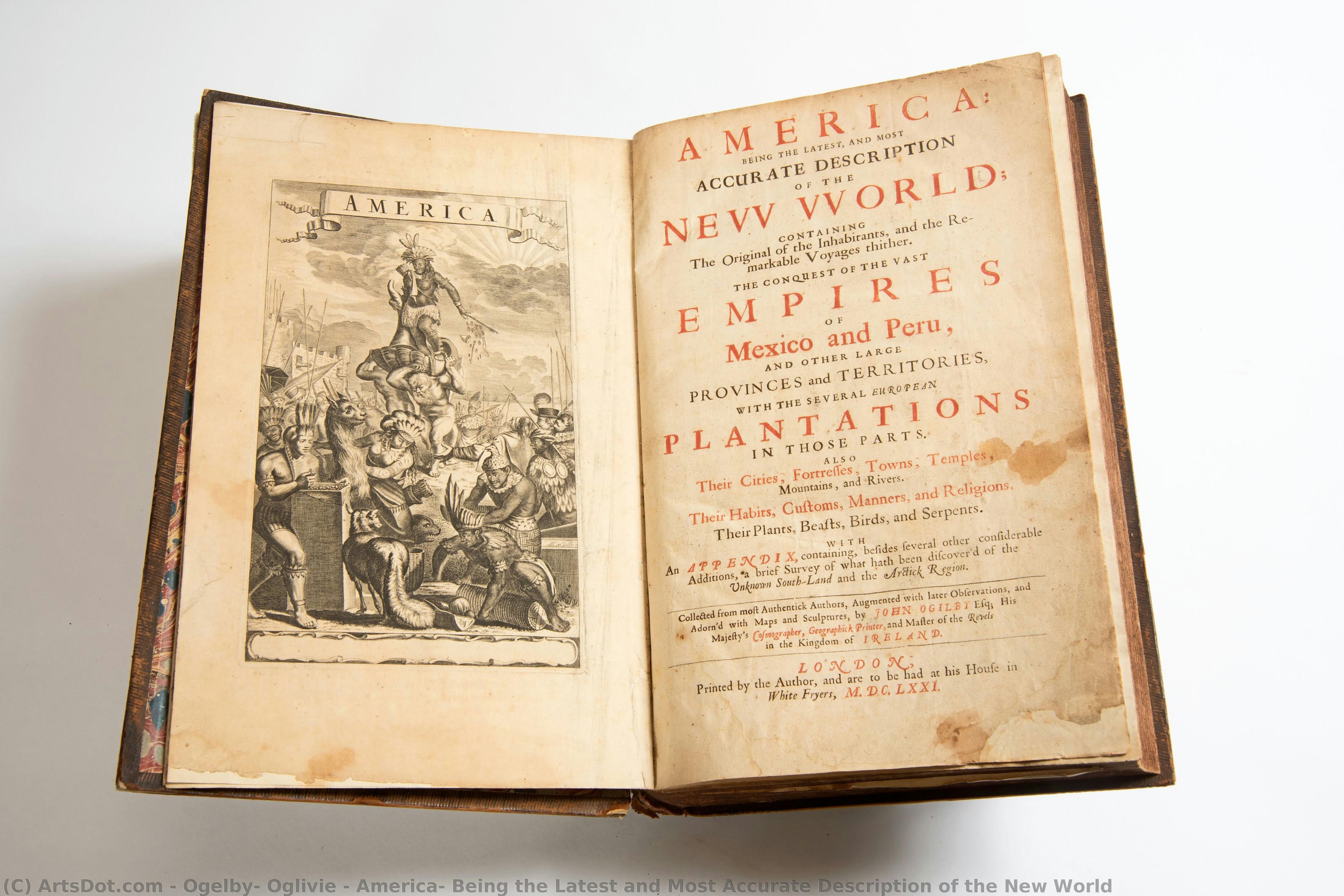 America, Being The Latest And Most Accurate Description Of The New World — Ogelby, Oglivie