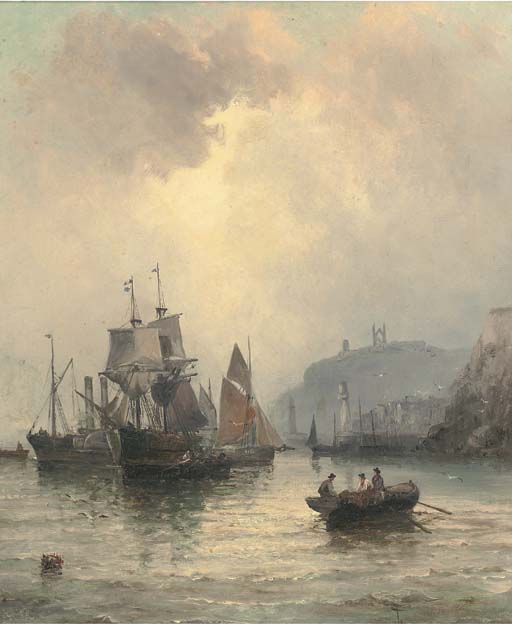 Congestion At The Harbour Mouth, Whitby — William A. Thornley (thornbery)