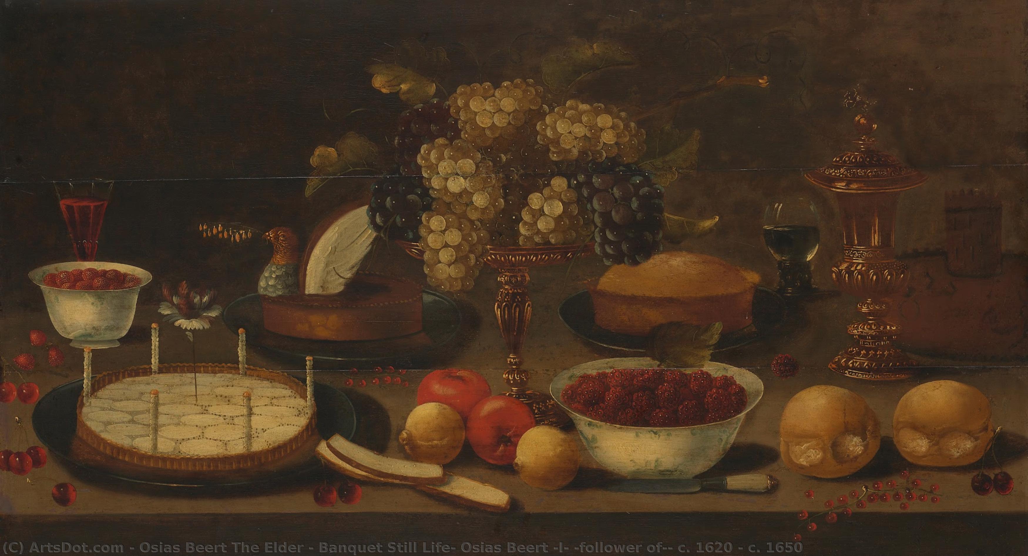 Banquet Still Life, Osias Beert (i) (follower Of), C. 1620 - C. 1650 — Osias Beert The Elder