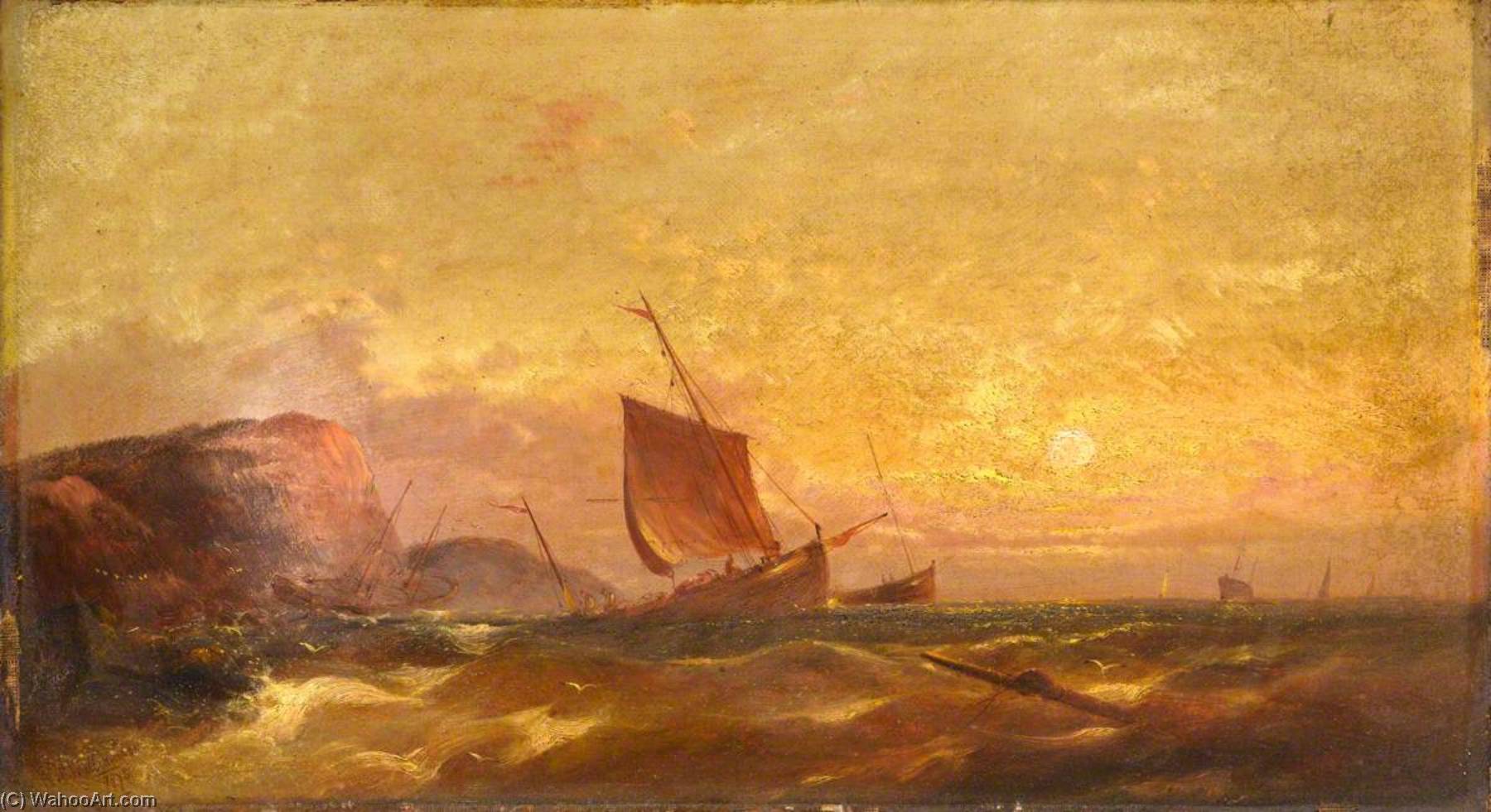 Sunset On The Devonshire Coast — William Henry Williamson