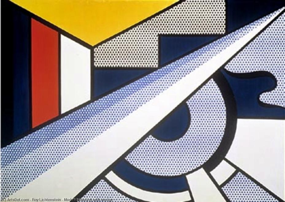 Pintura Moderna Con Ángulo Recto — Roy Lichtenstein