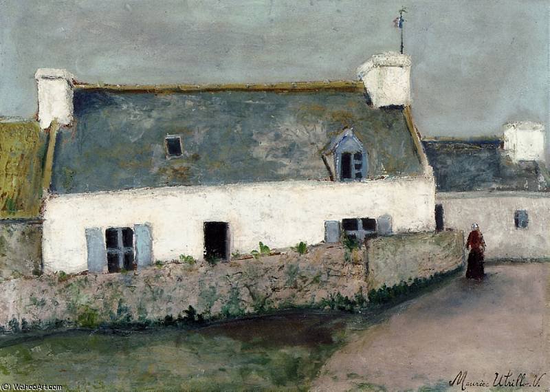 Farm On Lile D'ouessant Finistere — Maurice Utrillo