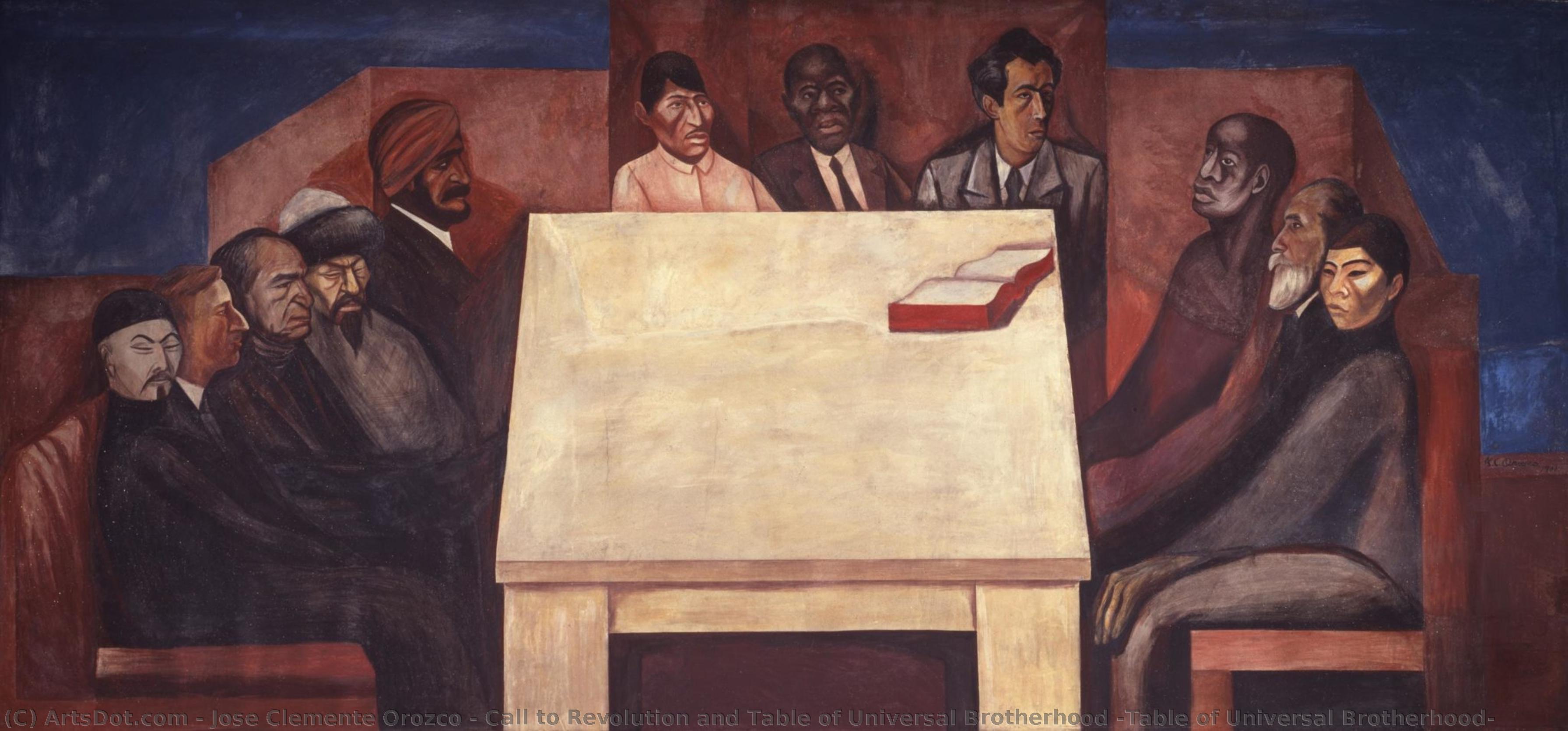 Call To Revolution And Table Of Universal Brotherhood (table Of Universal Brotherhood) — José Clemente Orozco