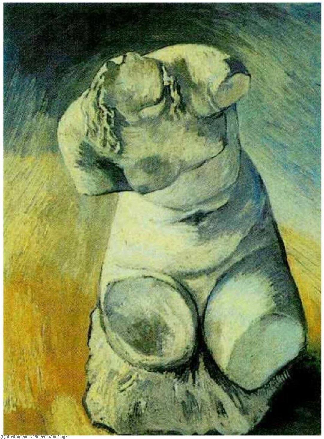 Plaster Statuette Of A Female Torso 8 — Vincent Van Gog
