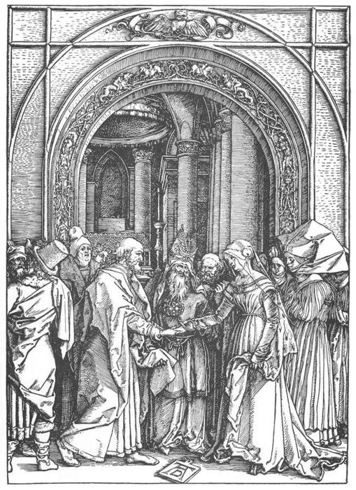 Vida De La Virgen: 6. Matrimonio De La Virgen — Albrecht Dürer