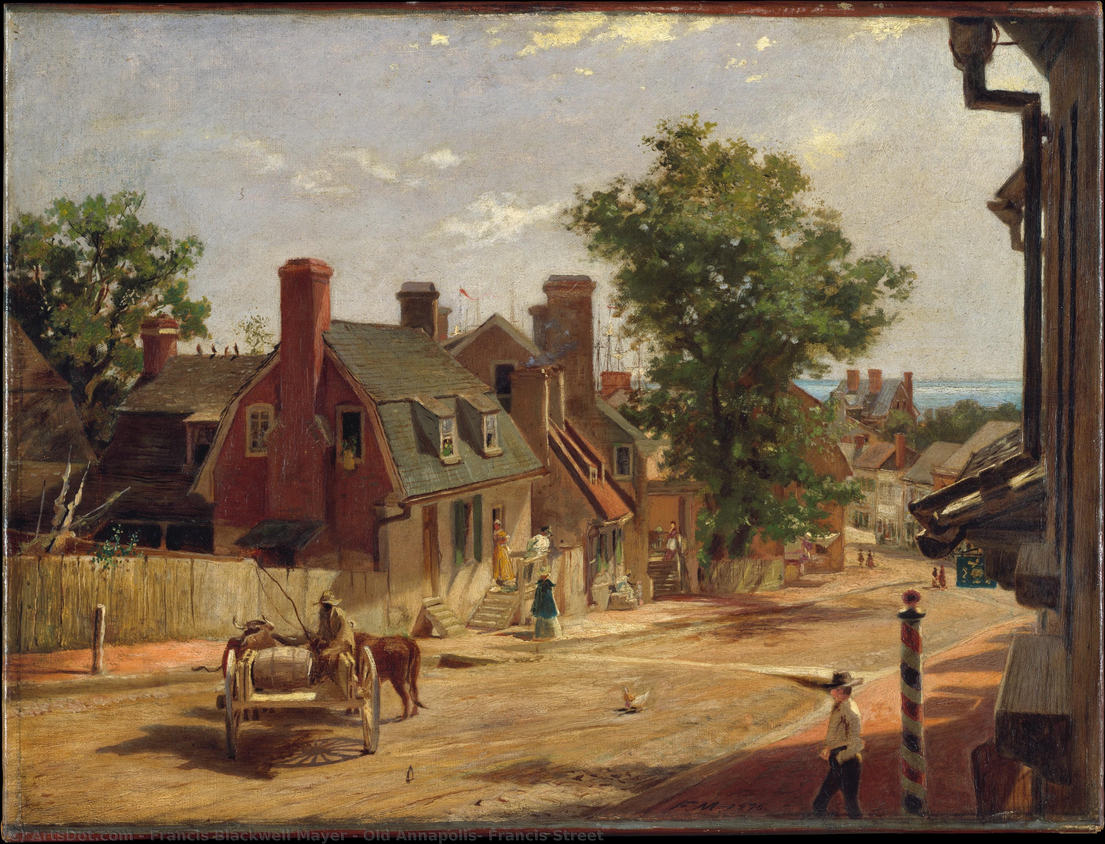 Old Annapolis, Francis Street — Francis Blackwell Mayer