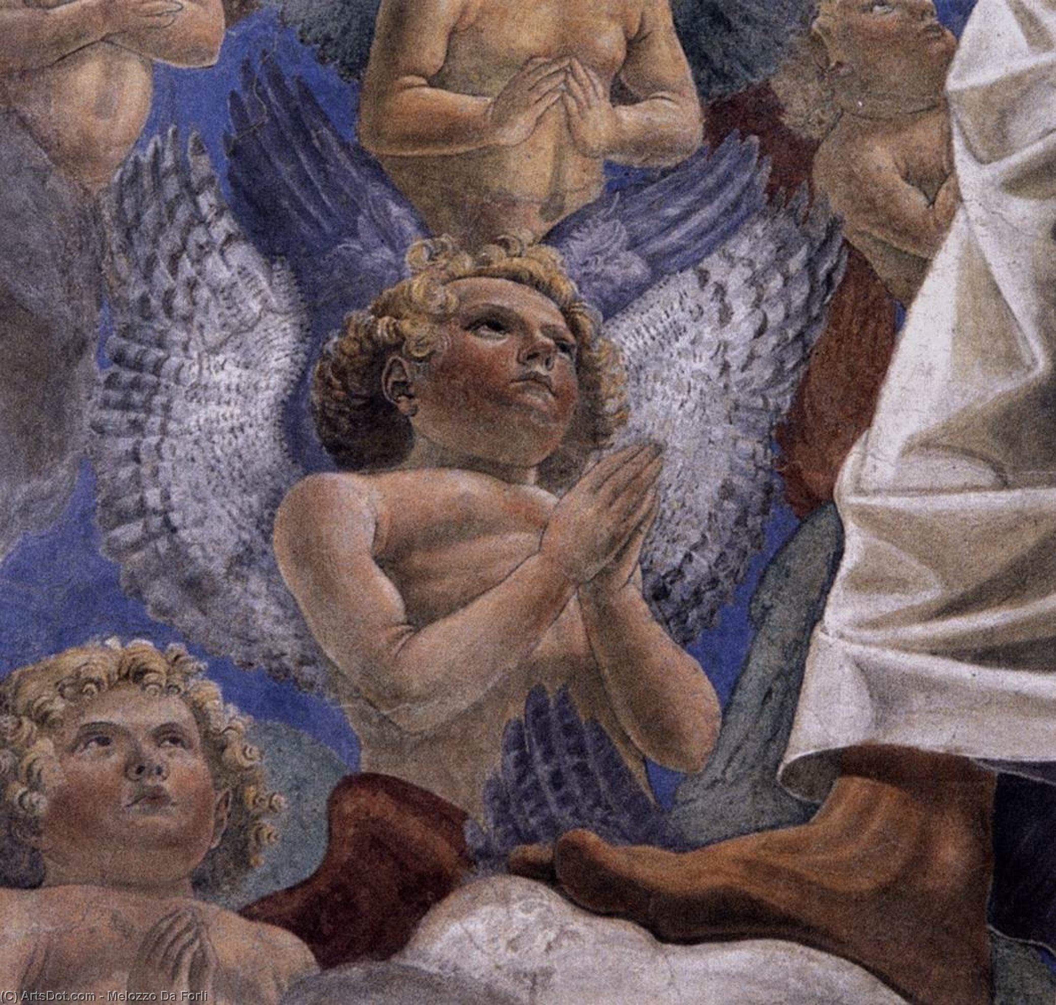 Triumphant Christ (detail) — Melozzo Da Forlì