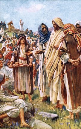 The Miracle Of The Loaves And Fishes — Harold Copping