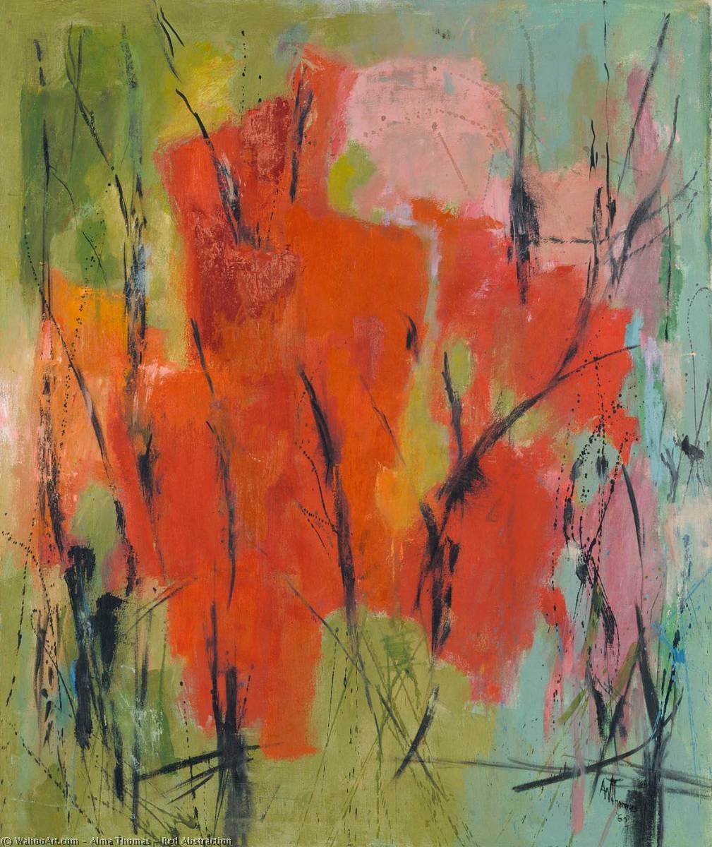 Red Abstraction — Alma Thomas