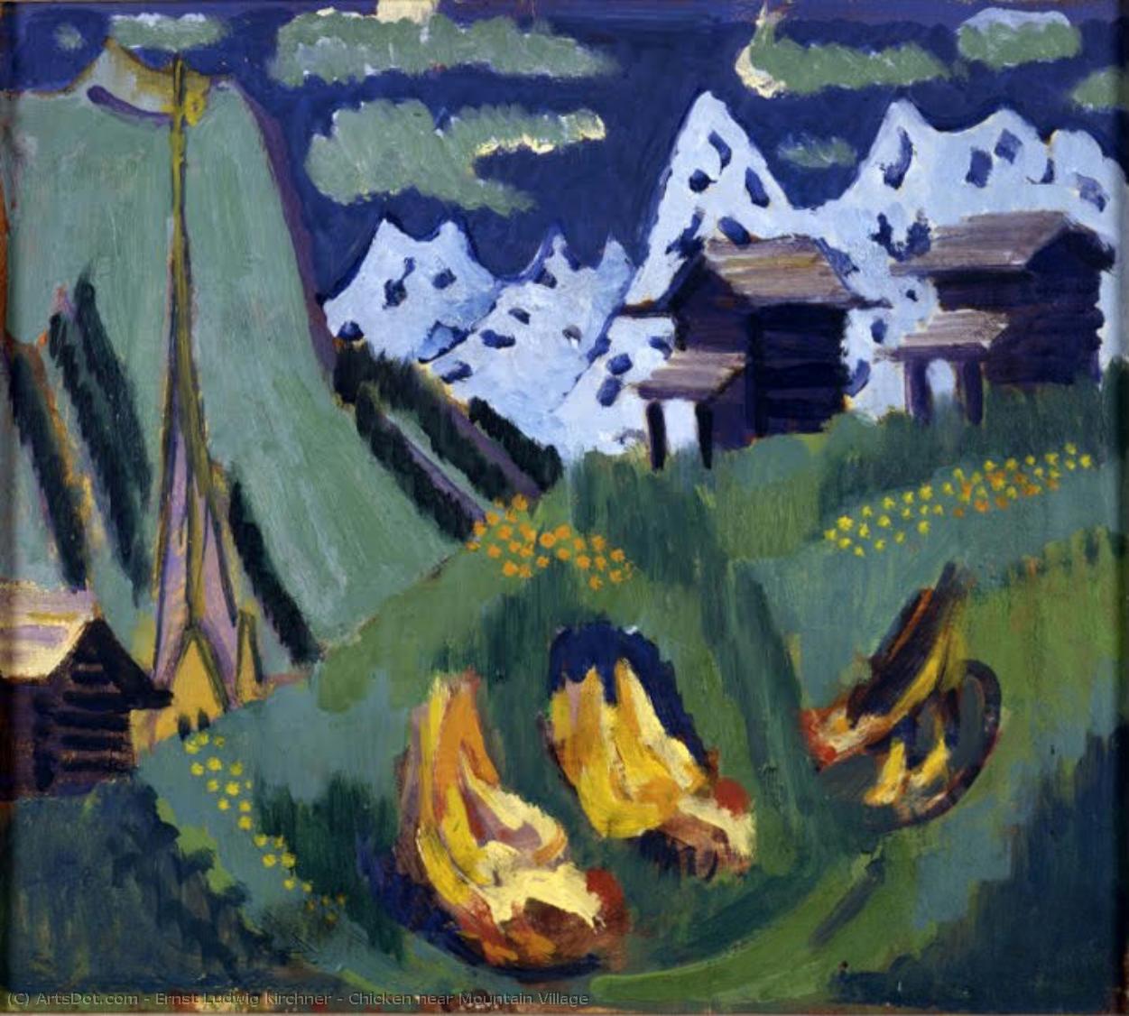 Chicken Near Mountain Village — Ernst Ludwig Kirchner