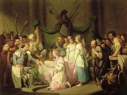 The Meeting Of Vortigern And Rowena — John Hamilton Mortimer