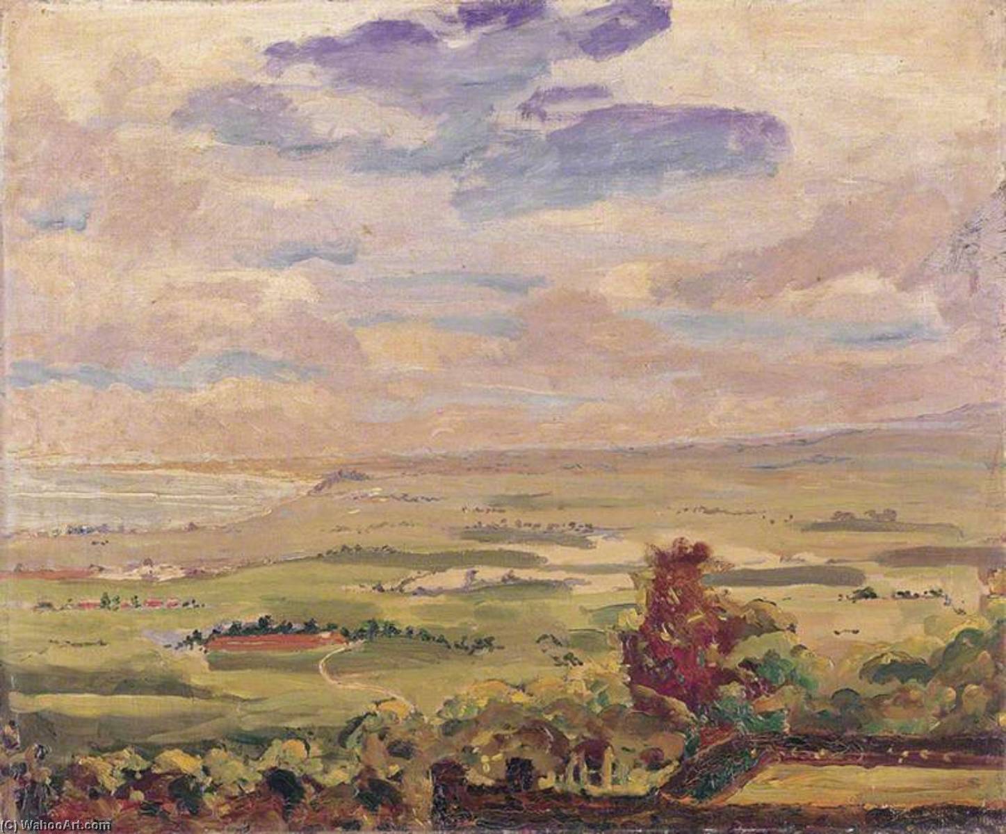 View Over Lympne Marshes, Kent — Winston Spencer Churchill