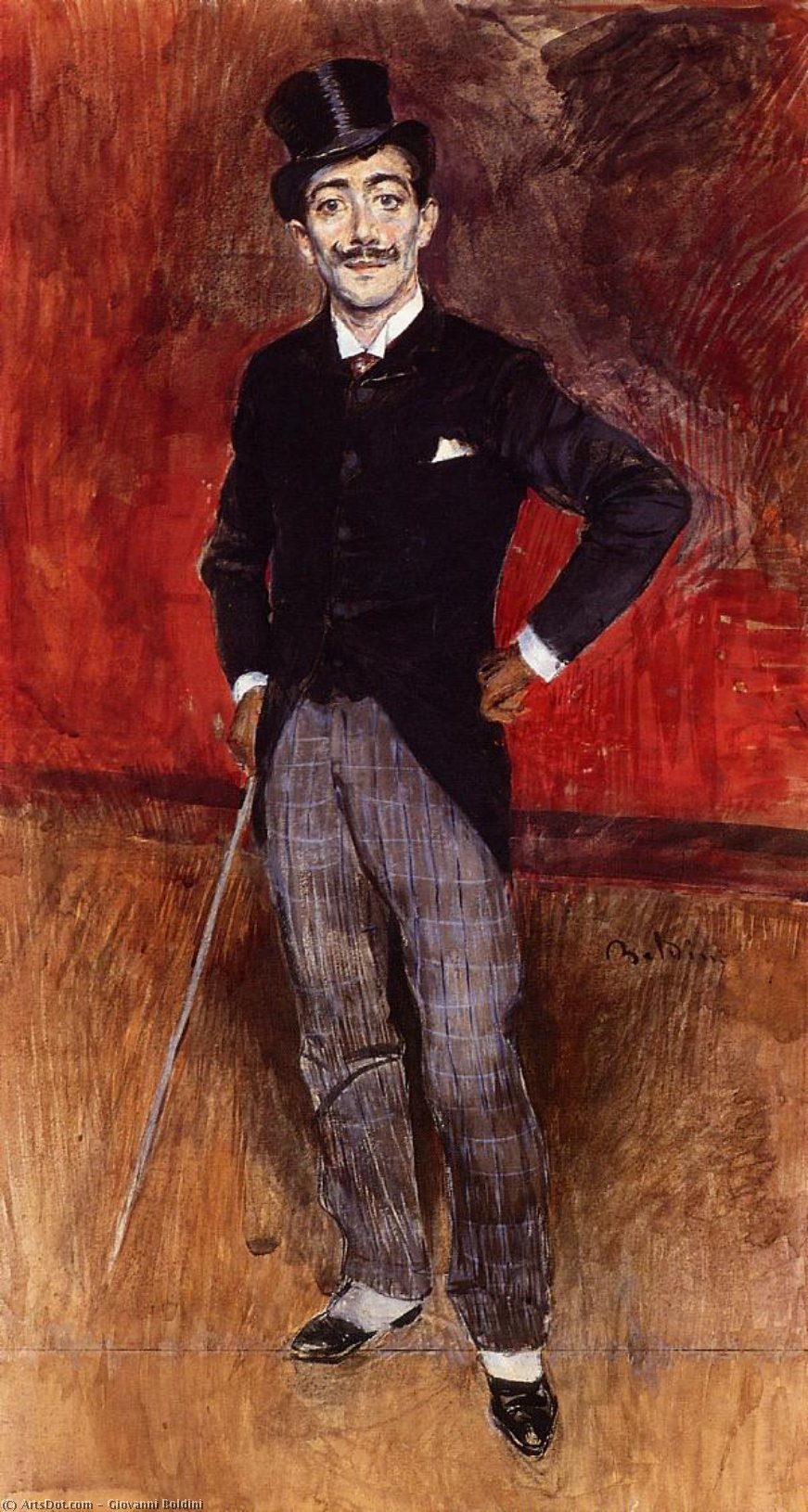 Portrait Of The Comte De Rasty — Giovanni Boldini