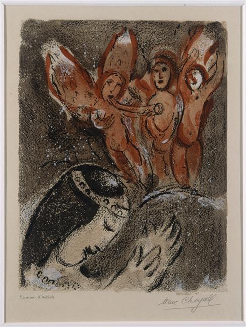 Sarah And Angels — Marc Chagall