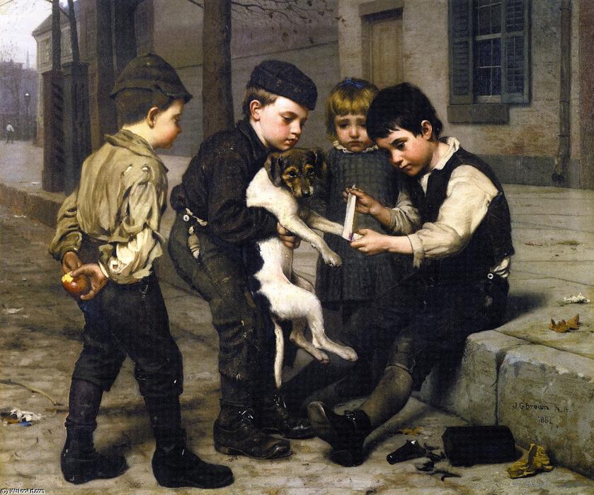 The Wounded Playfellow — John George Brown