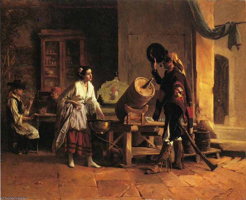 Da Mum Is In Da House (also Known As Detail Of Kitchen In Valencia)- — Jules Worms