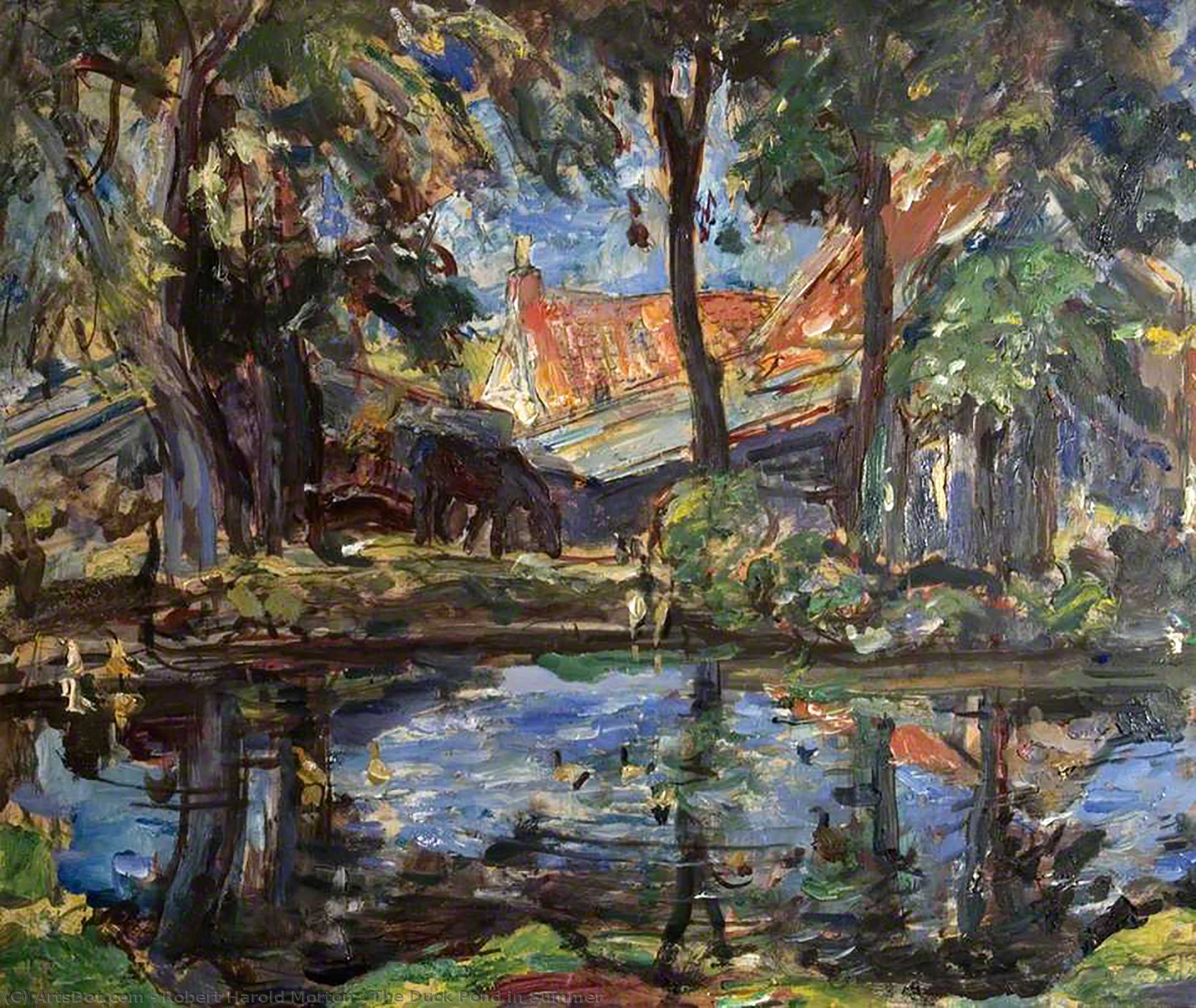 The Duck Pond In Summer — Robert Harold Morton