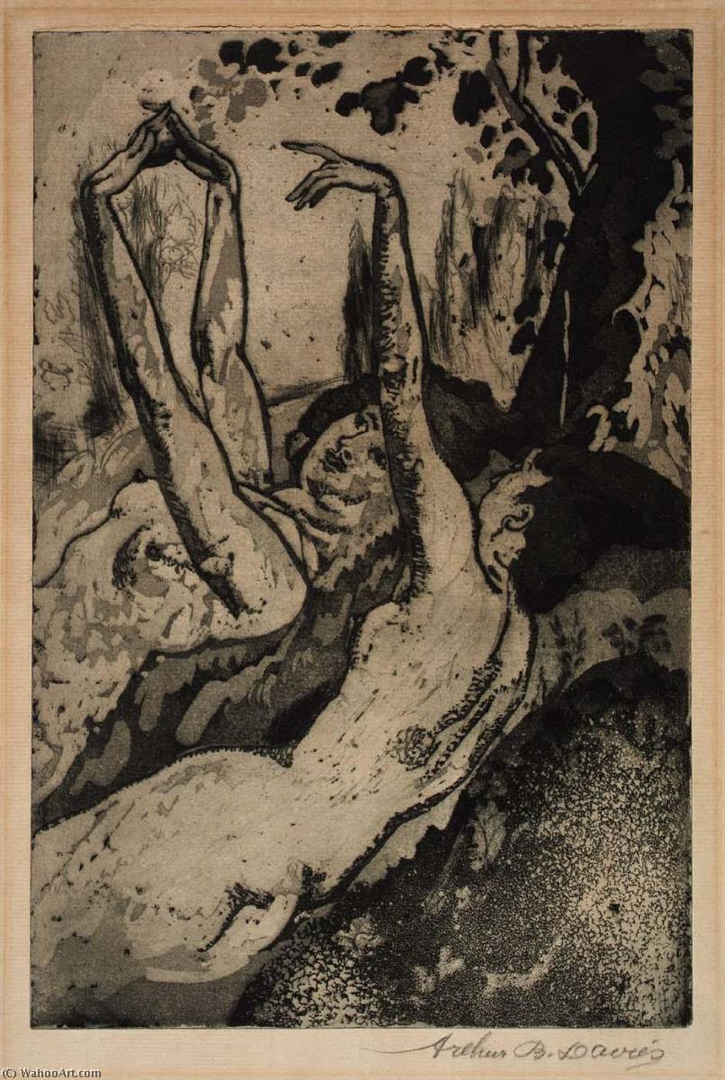 Moonlight On The Grassy Bank — Arthur B. Davies
