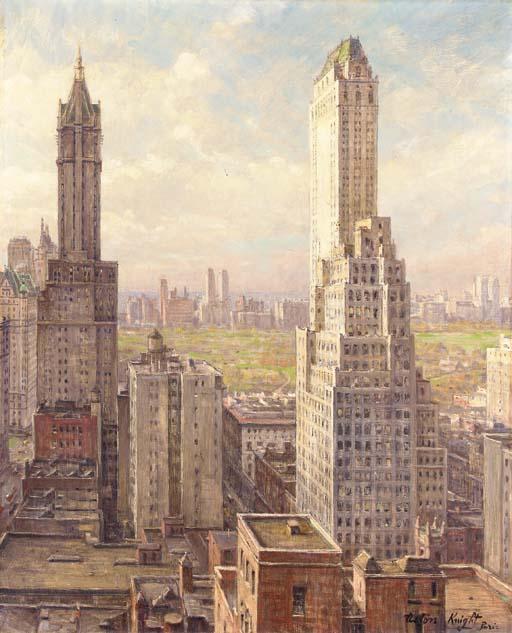 Skyscrapers, New York — Louis Aston Knight