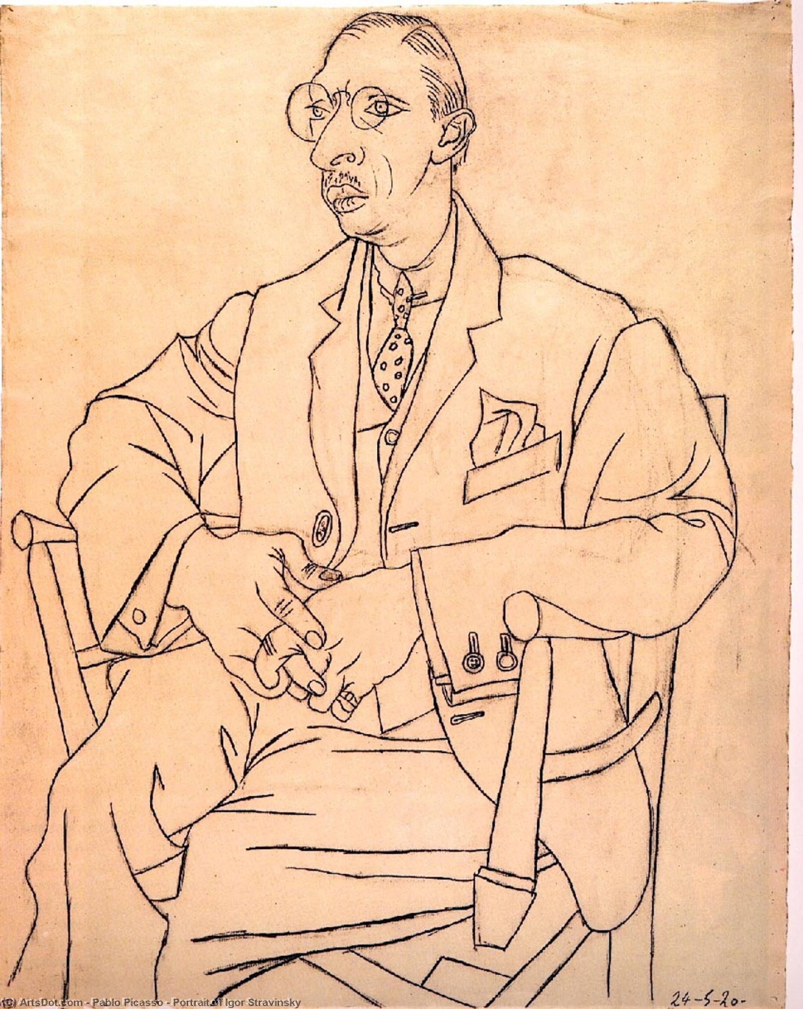 Portrait Of Igor Stravinsky — Пабло Пикасо