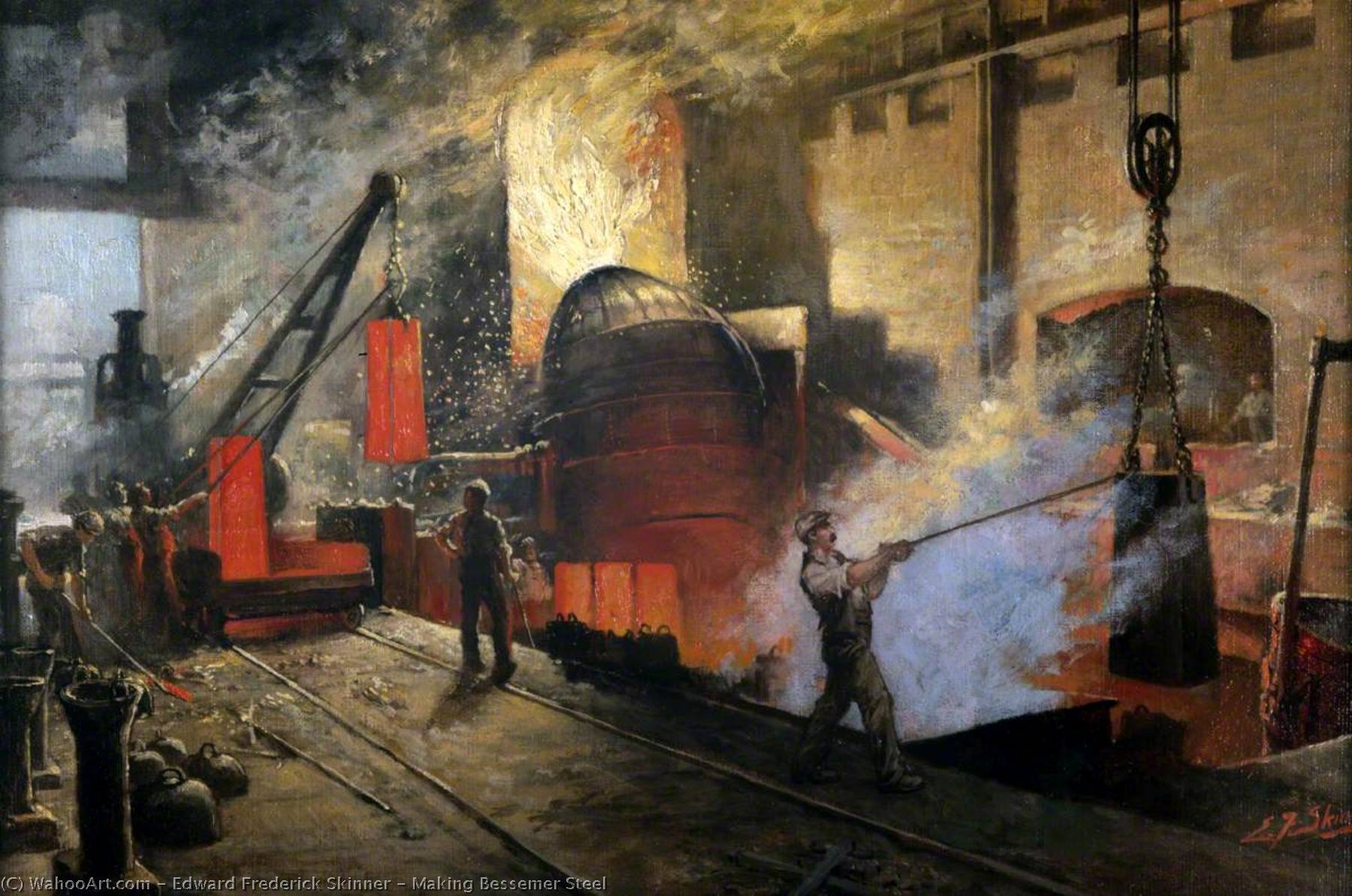 Making Bessemer Steel — Edward Frederick Skinner
