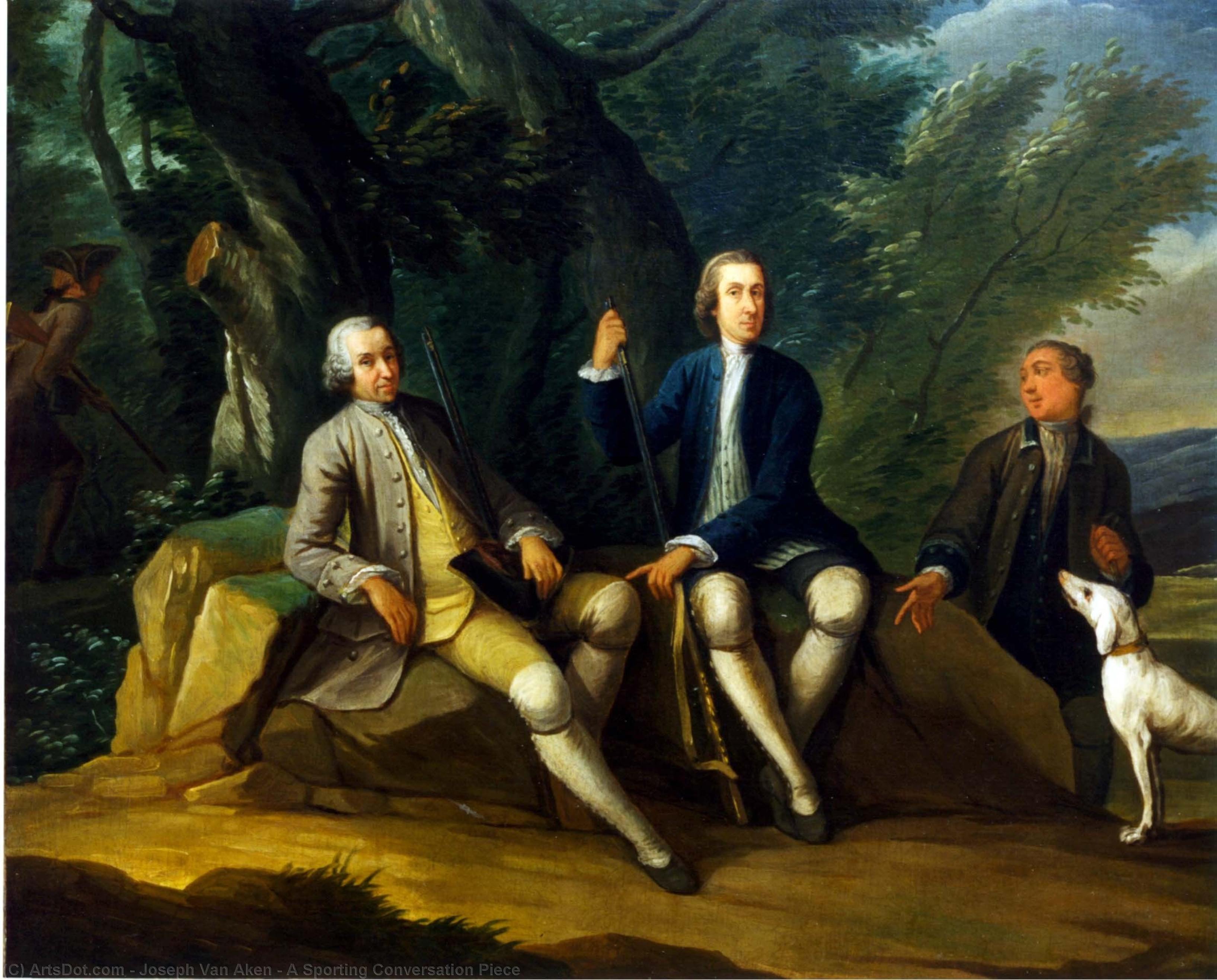A Sporting Conversation Piece — Joseph Van Aken