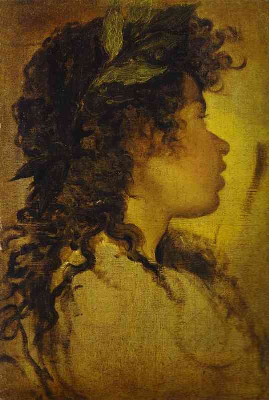 Study For The Head Of Apollo In The Forge Of Vulcan — Diego Velázquez