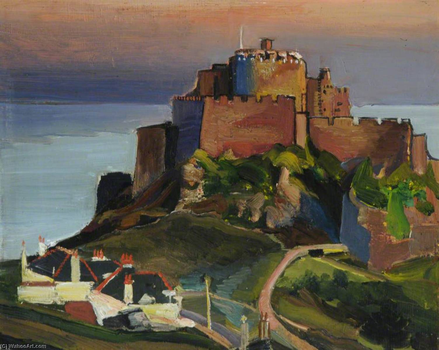Mont Orgueil, Evening — Francis Ferdinand Maurice Cook