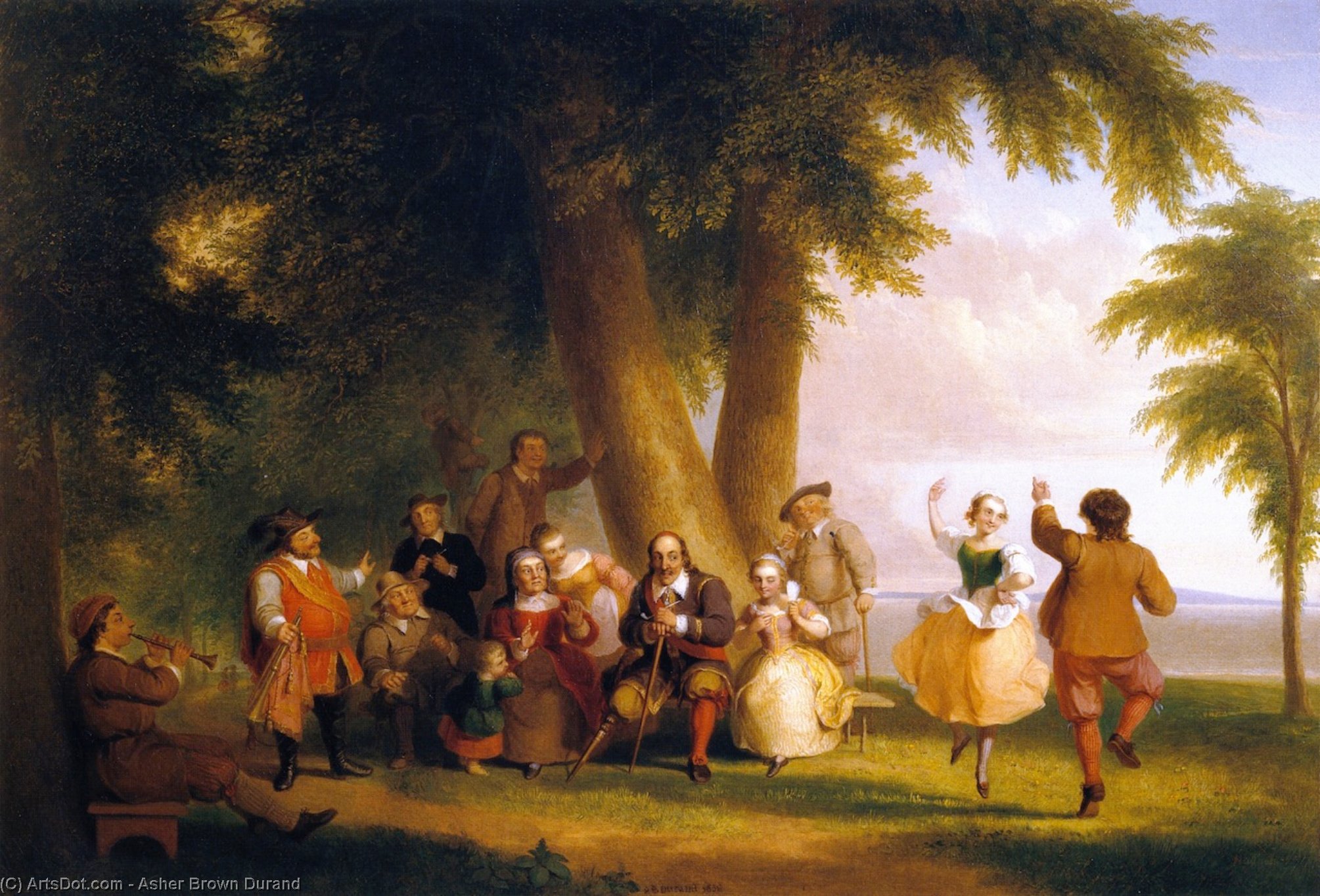 Dance On The Battery In The Presence Of Peter Stuyvesant — Asher Brown Durand