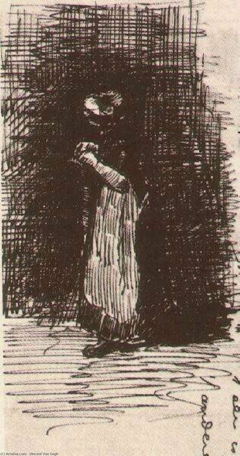Scheveningen Woman Standing — Vincent Van Gog