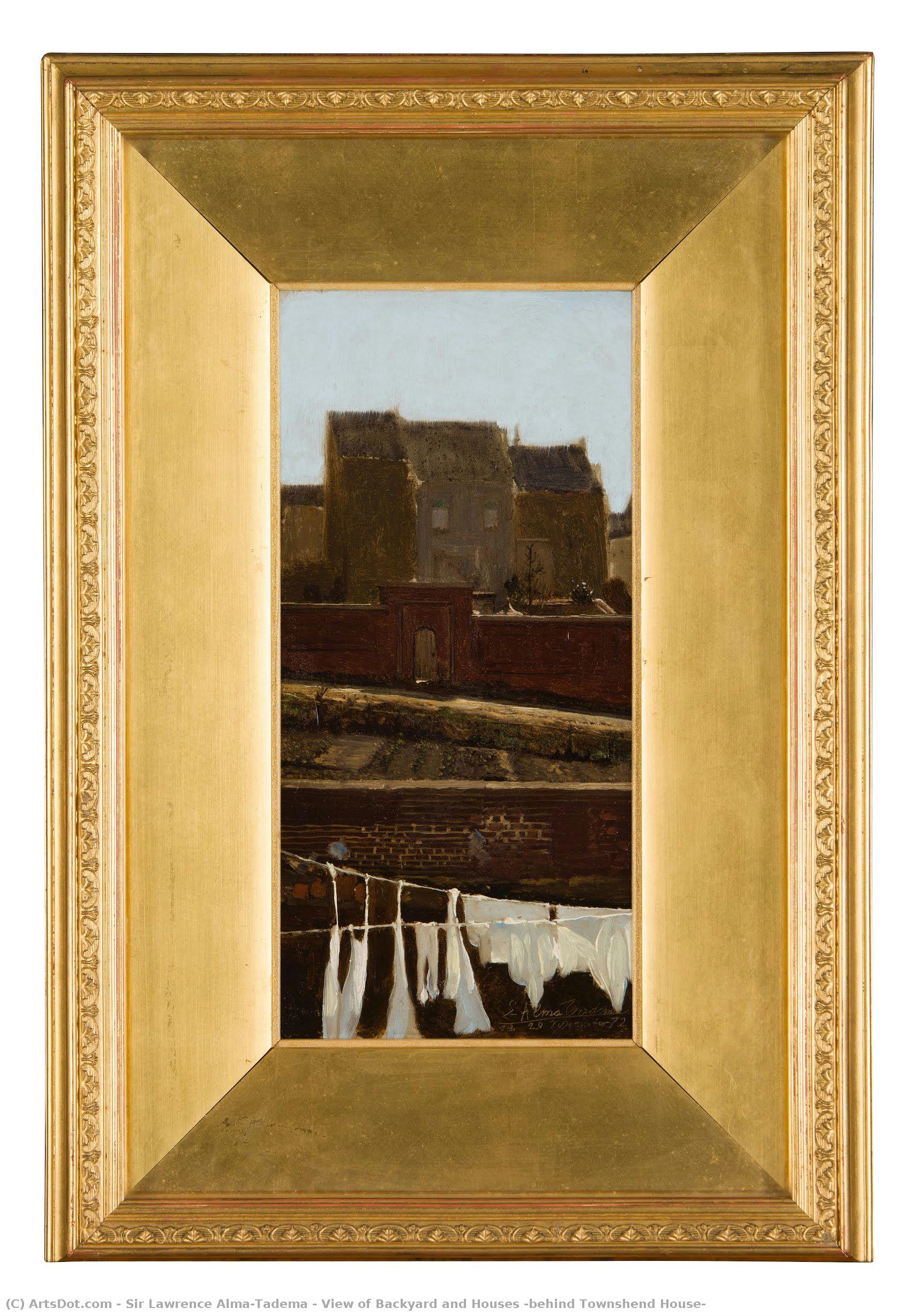 View Of Backyard And Houses (behind Townshend House) — Lourens Alma Tadema