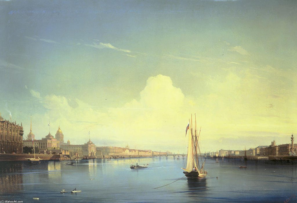 St. Petersburg At Sunset — Alexei Petrovich Bogoliubov