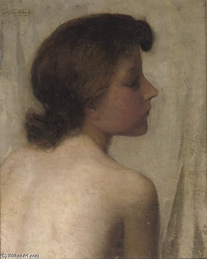Naakt Studie Portrait — Nicolaas Van Der Waay