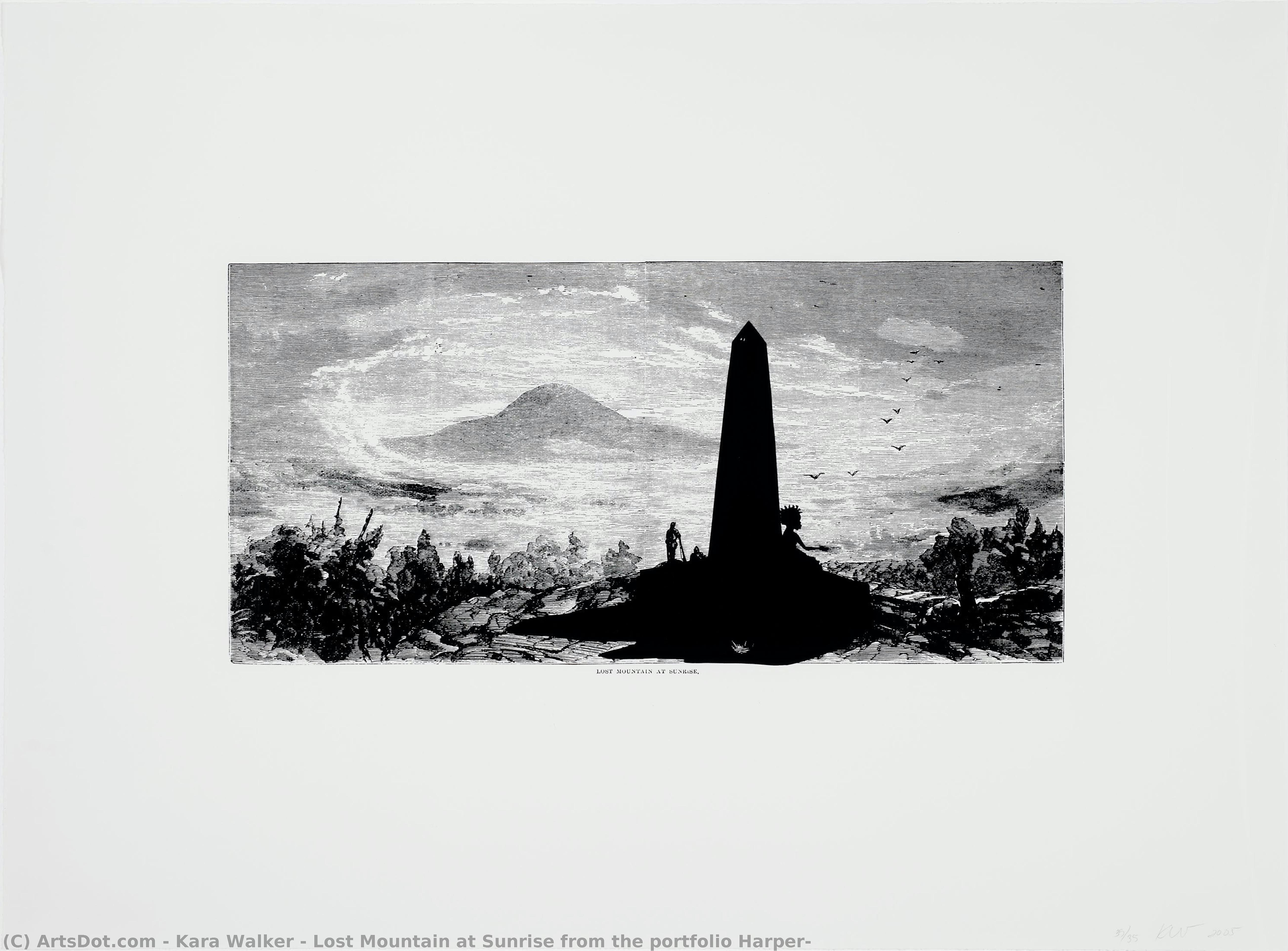 Lost Mountain At Sunrise From The Portfolio Harper — Kara Walker