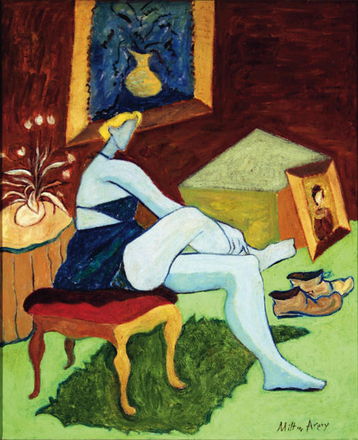 Untitled (seated Woman In Blue) — Milton Averi