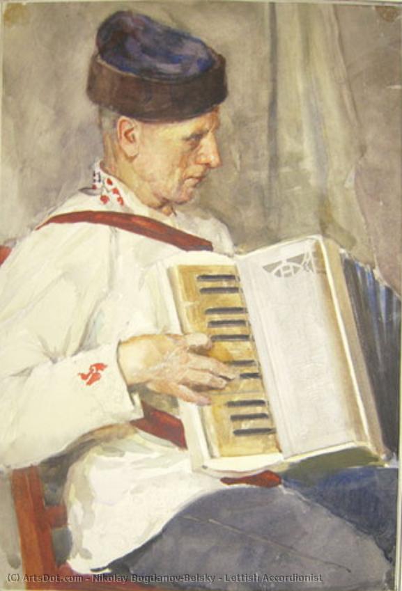 Lettish Accordionist — Nikolay Bogdanov-belsky