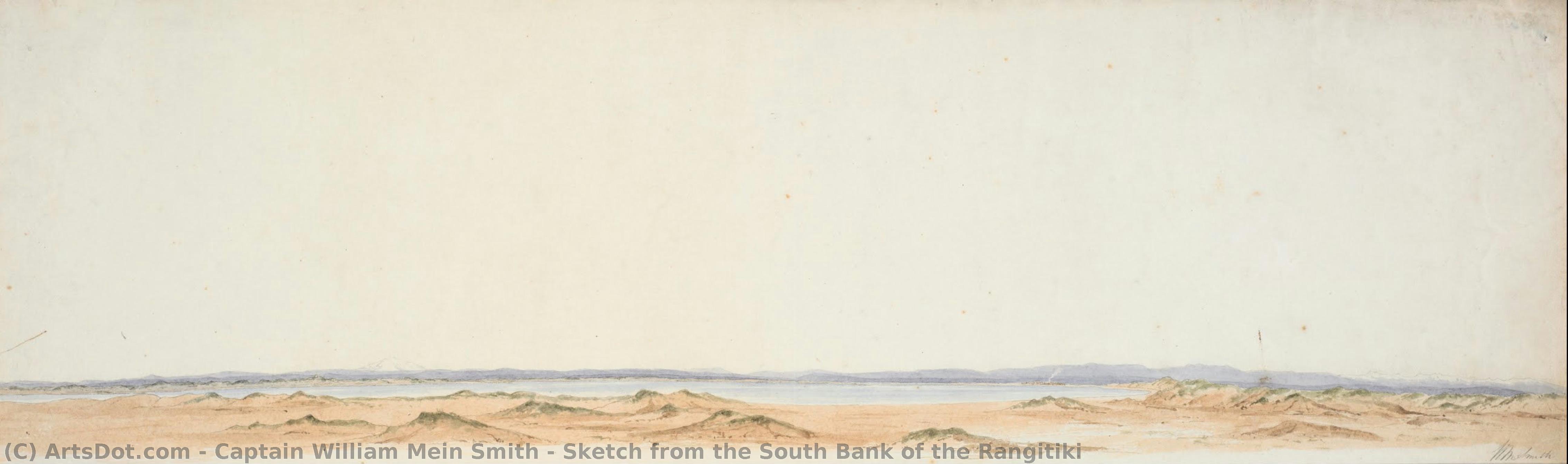 Sketch From The South Bank Of The Rangitiki — Captain William Mein Smith