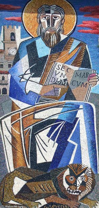 Mosaic At The Church Of St. Mark, Cortona, Italy — Gino Severini