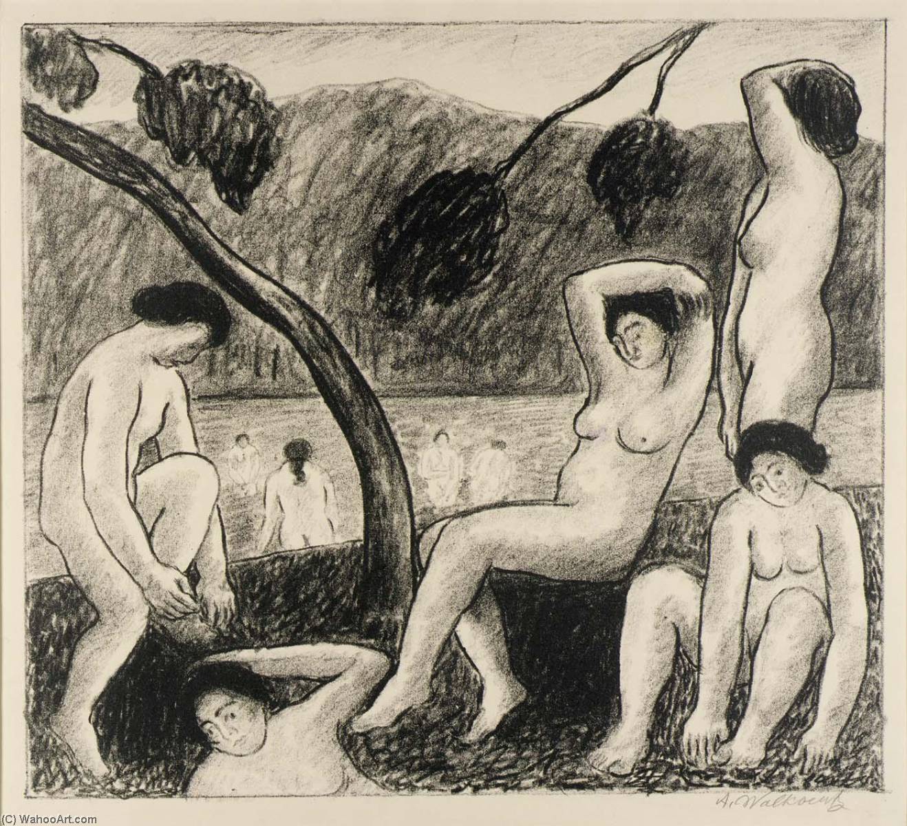 (bathers) — Abraham Walkowitz