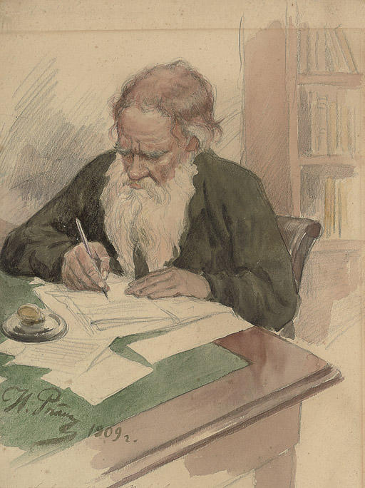 Portrait Of Lev Tolstoy — Ilya Yefimovich Repin