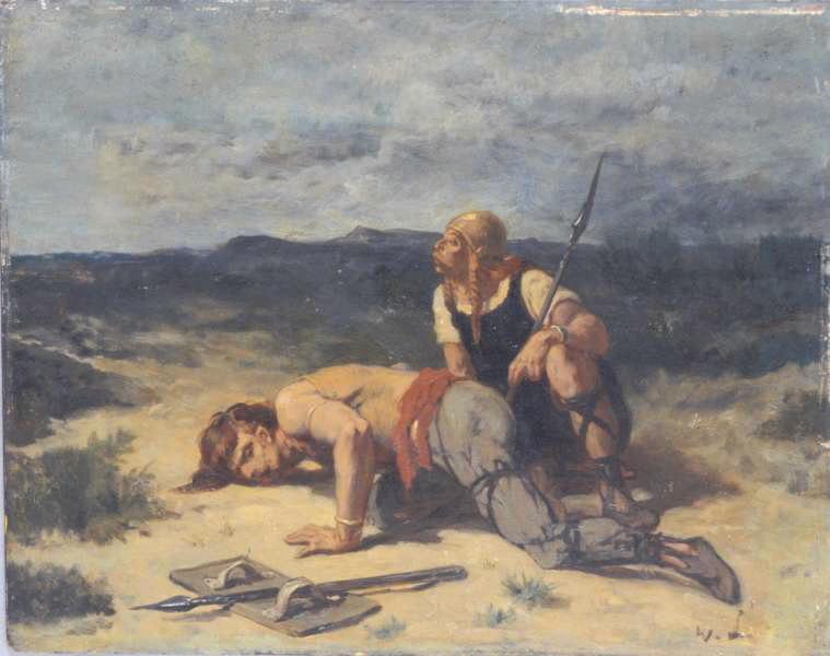 Guerriers Gaulois Écoutant — Évariste Vital Luminais
