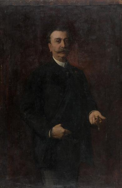 Portrait D'homme Au Cigare — Jules Elie Delauney