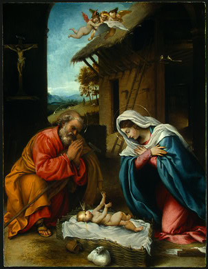 The Nativity — Lorenzo Lotto