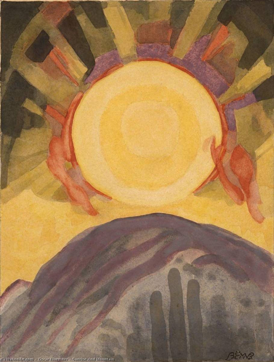 Sunrise And Mountain — Oscar Bluemner