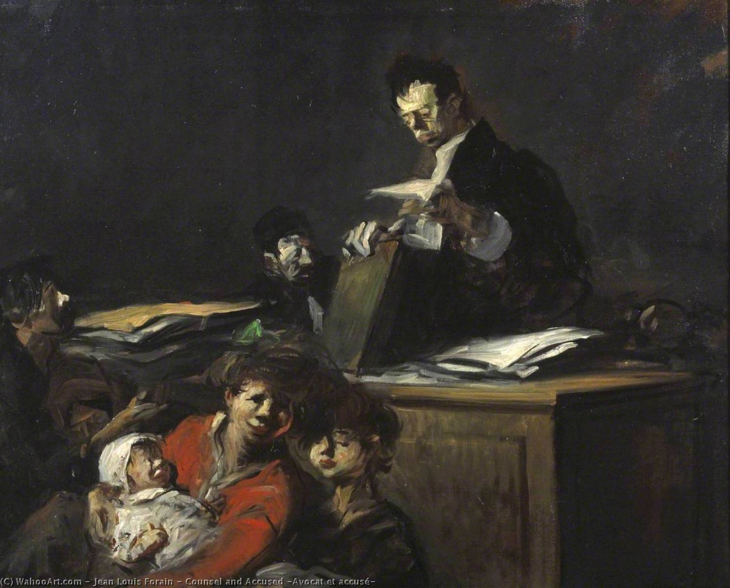 Counsel And Accused (avocat Et Accusé) — Jean Louis Forain