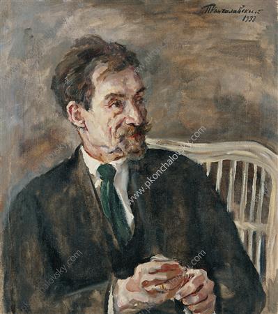 Portrait Of An Art Critic V. A. Nikolsky — Pyotr Konchalovsky