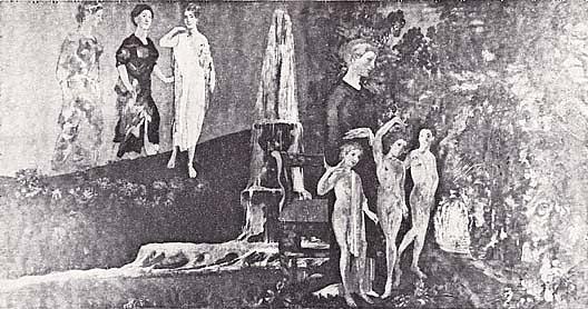 International House Murals (12 Panels), (painting) — Arthur B. Davies