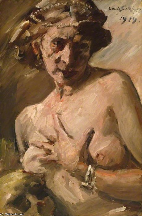 Magdalen With Pearls In Her Hair — Lovis Corinth